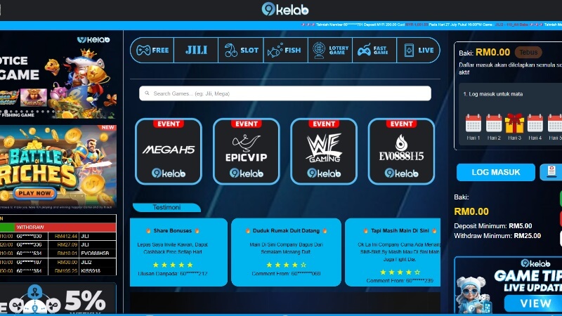 9kelab screenshot 1
