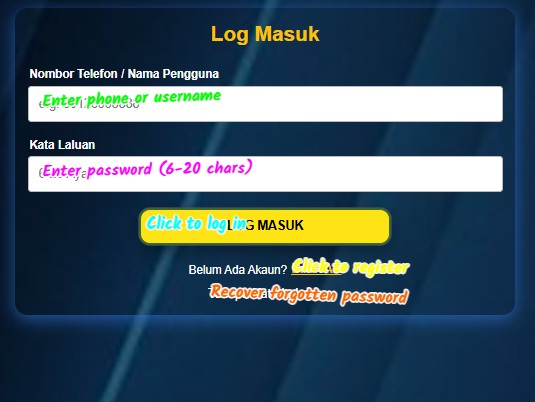 9kelab sign up login screenshot 3
