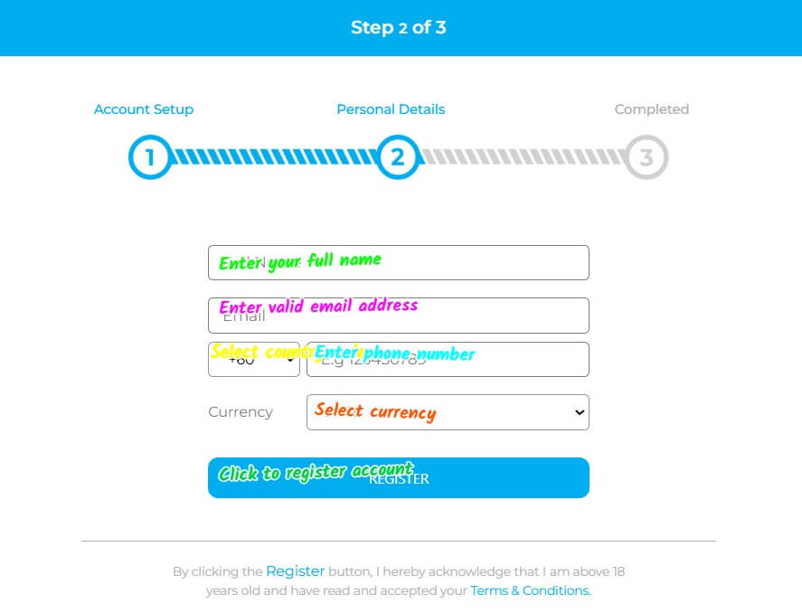 md88 sign up login screenshot 2