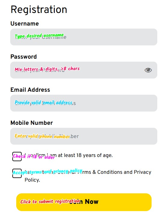we88 sign up login screenshot 1