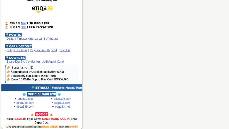 Etiqa33 screenshot 5