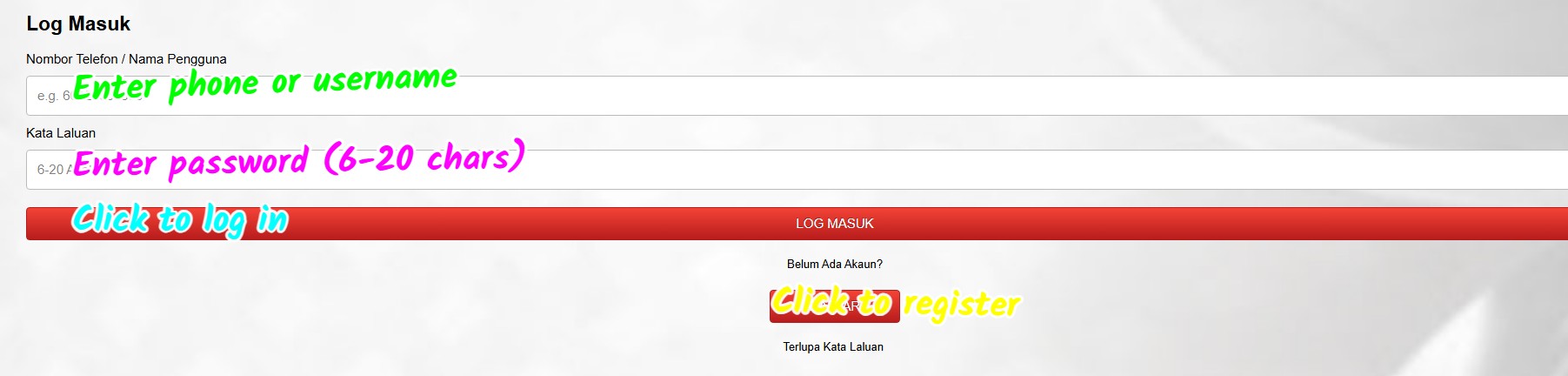 arsenal888 sign up login screenshot 2