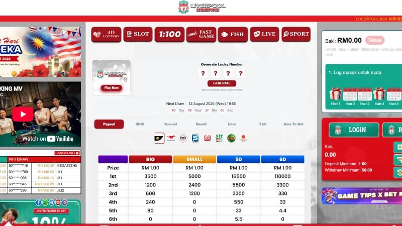 liverpool888 screenshot 1