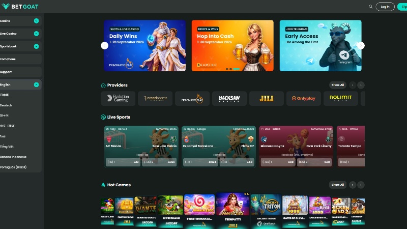 betgoat homepage
