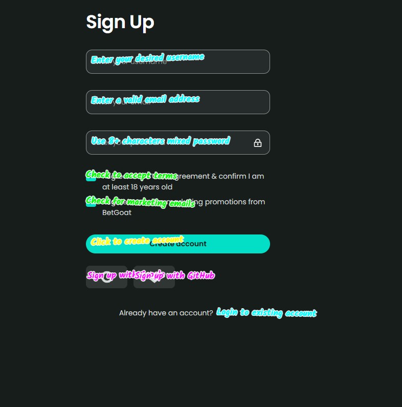 betgoat register guide