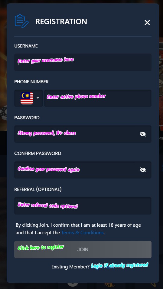 bp9 register guide