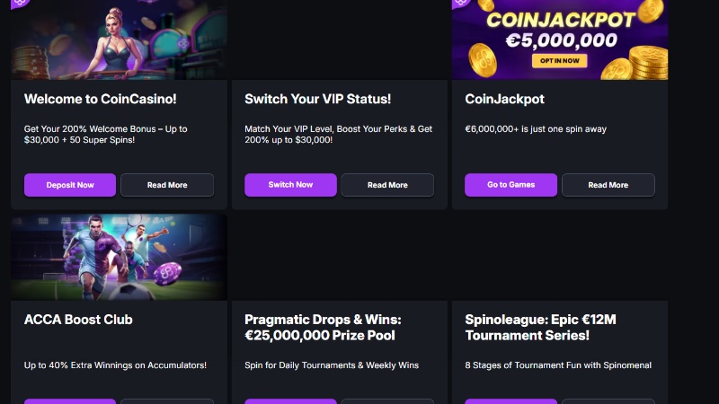 coincasino bonus