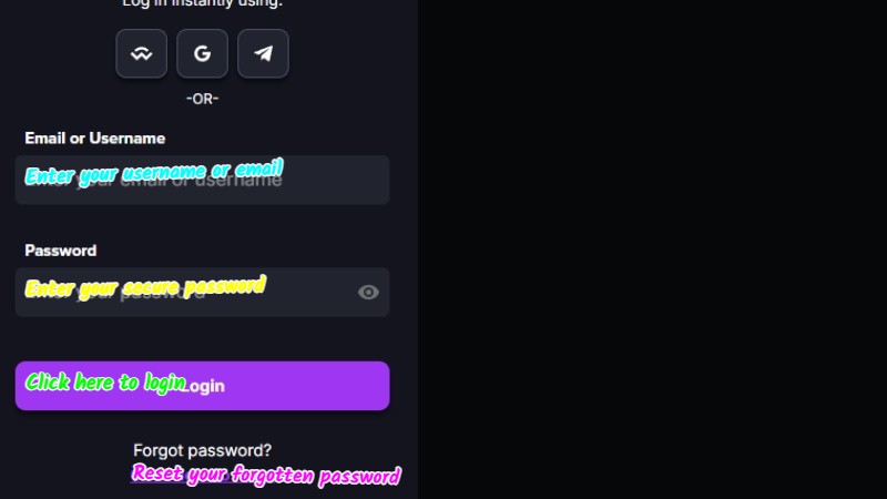 coincasino login guide