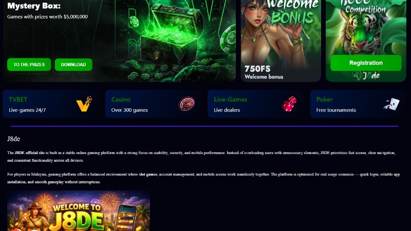 j8de homepage