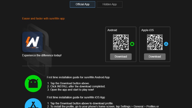 surewin app